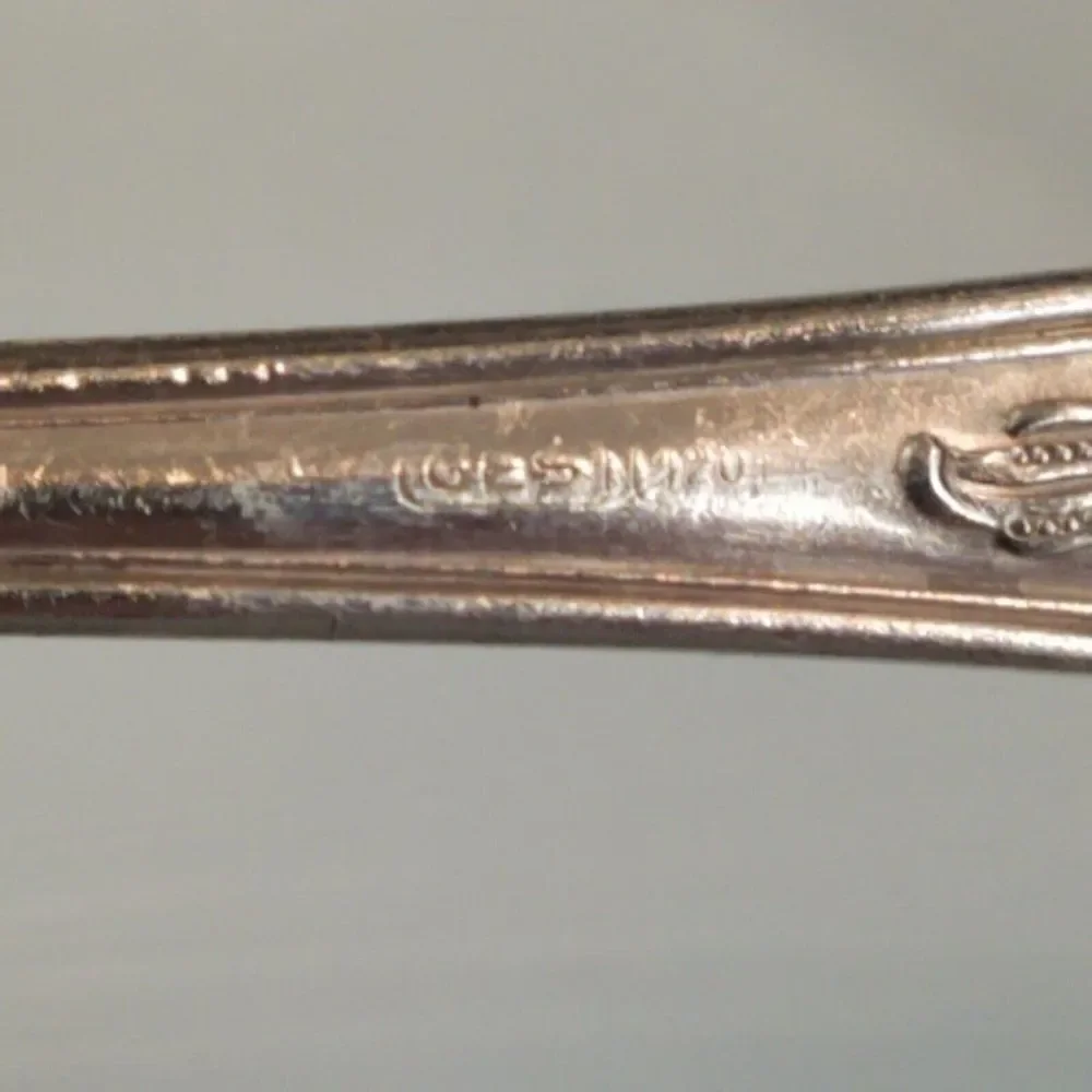 Vintage GES 120 Silverplate Table Spoon Ebel Gustav Solingen Germany  7.25